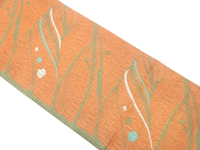 未使用品　抽象模様織出し袋帯